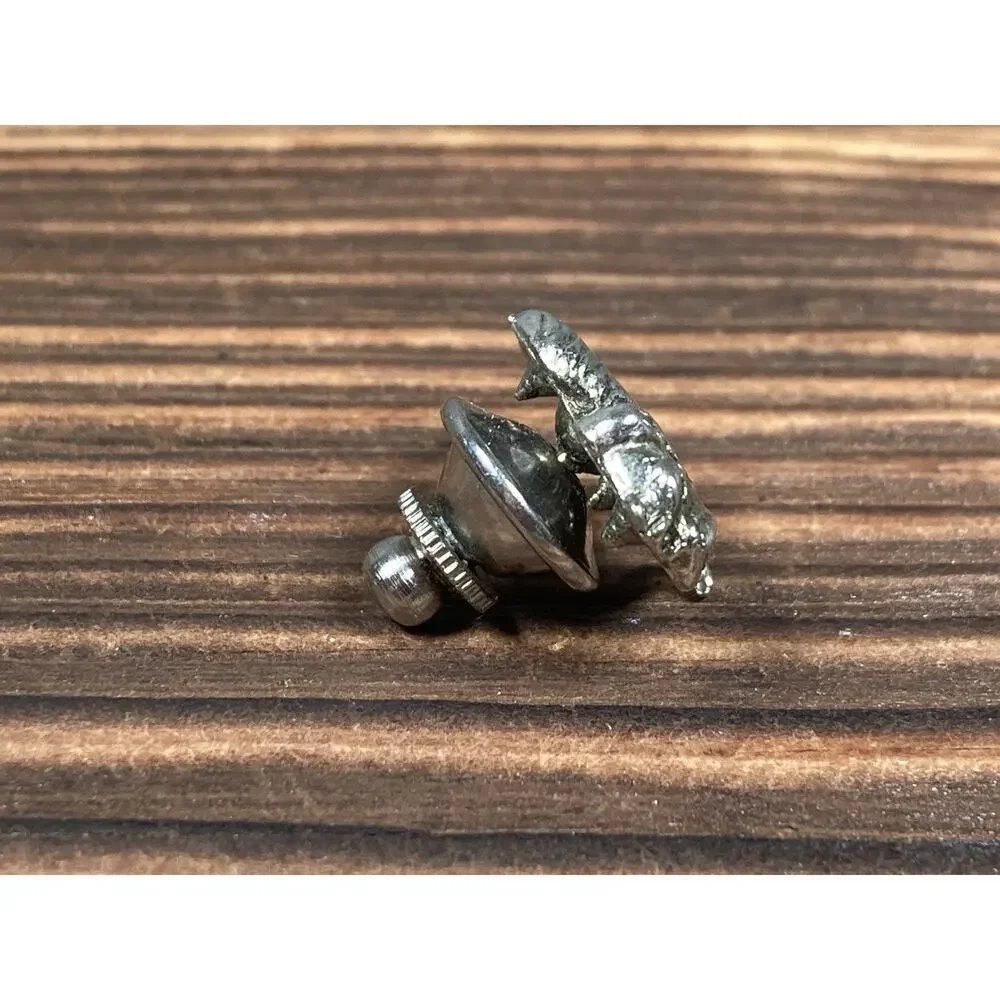 Vintage Mack Trucks Silver Tone Bulldog Tie Tack Lapel Pin